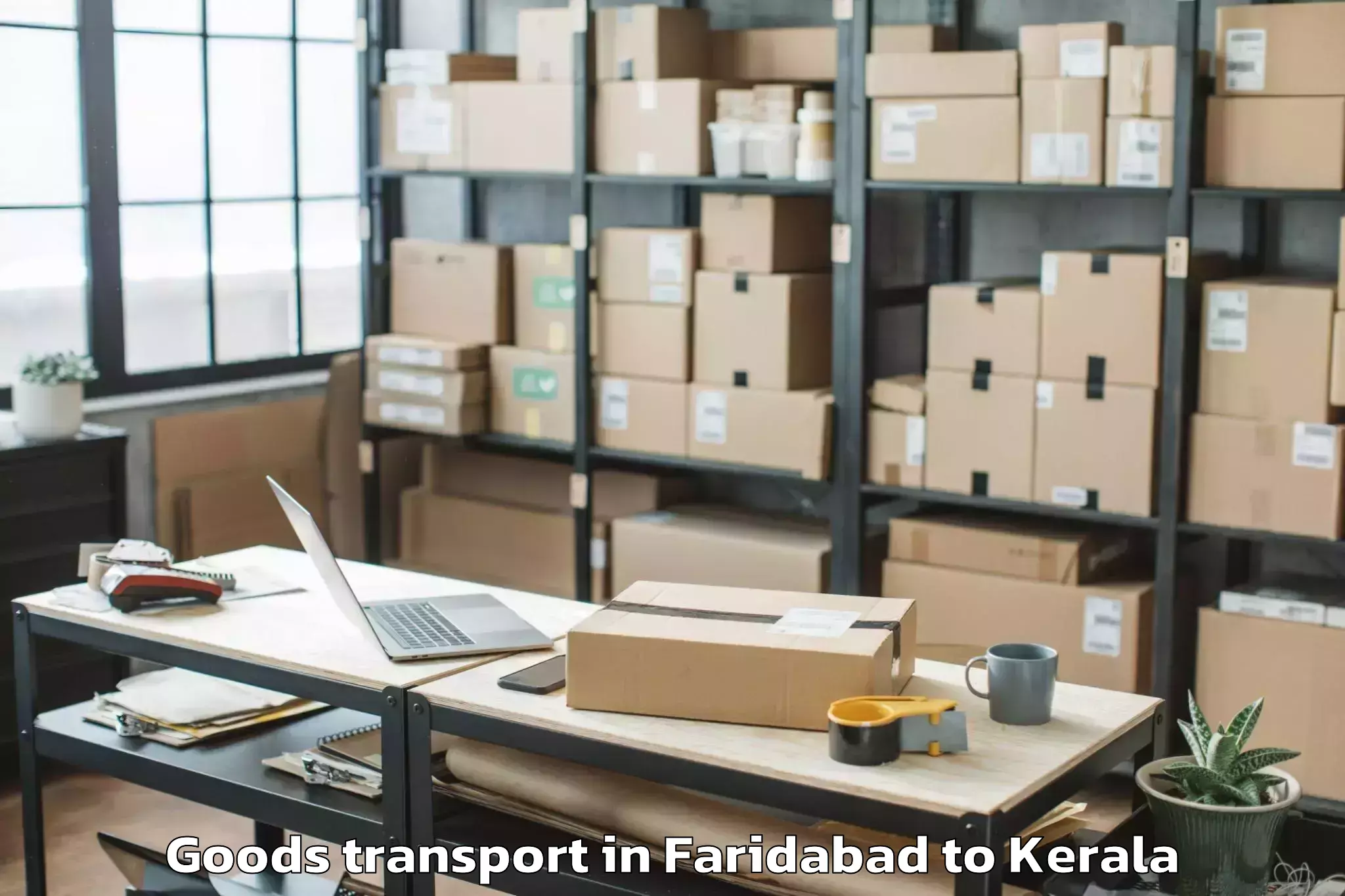 Trusted Faridabad to Chervathur Goods Transport